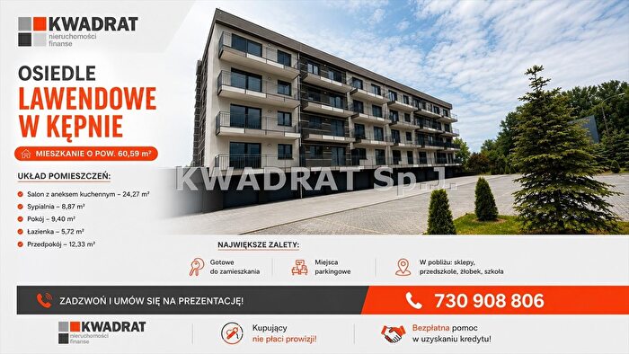 Mieszkanie 3-pokojowe na sprzedaż, Kępno