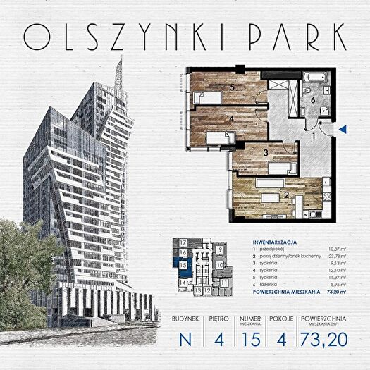 Mieszkanie 4-pokojowe na sprzedaż, Rzeszów – Szopena