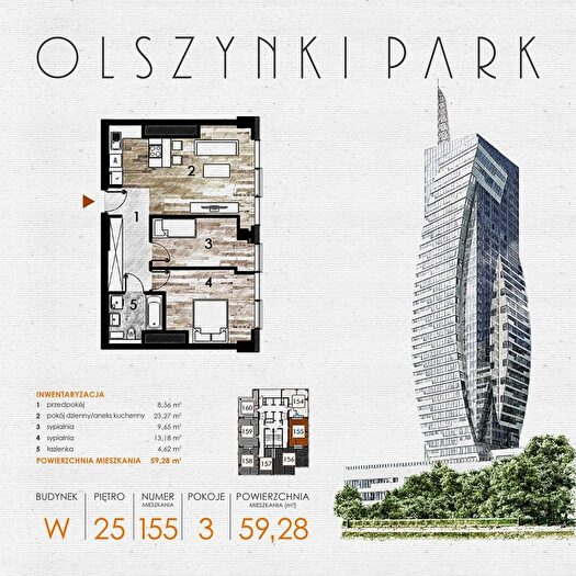 Mieszkanie 3-pokojowe na sprzedaż, Rzeszów – Szopena