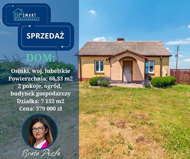 Dom 2-pokojowy na sprzedaż, Osinki