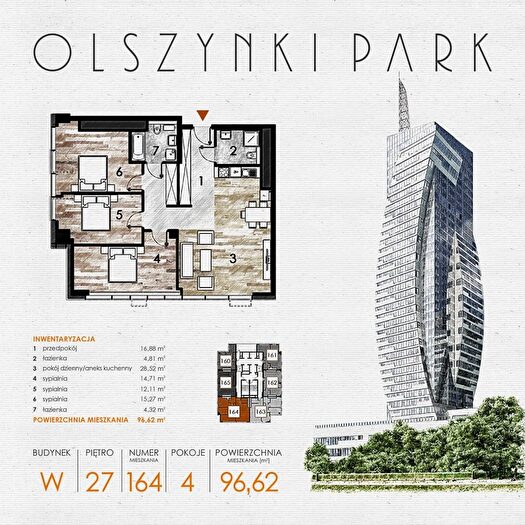 Mieszkanie 4-pokojowe na sprzedaż, Rzeszów – Szopena