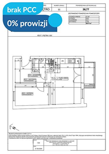 Mieszkanie 2-pokojowe na sprzedaż, Bydgoszcz – Bydgoska