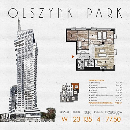 Mieszkanie 4-pokojowe na sprzedaż, Rzeszów – Szopena