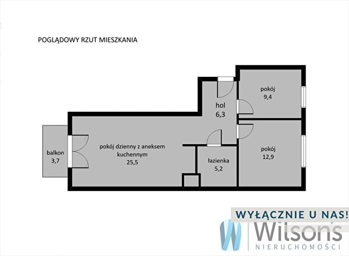 Mieszkanie 3-pokojowe na sprzedaż, Warszawa – Krzyżówki