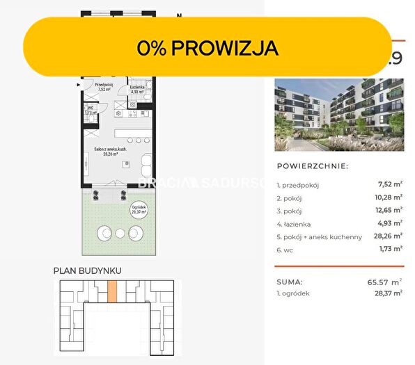 Mieszkanie 3-pokojowe na sprzedaż, Kraków – Tadeusza Śliwiaka