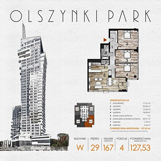 Mieszkanie 4-pokojowe na sprzedaż, Rzeszów – Szopena