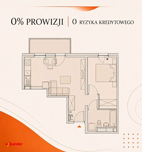 Mieszkanie 2-pokojowe na sprzedaż, Wrocław – Braterska