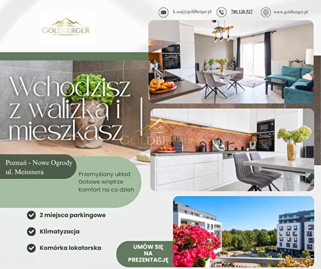 Mieszkanie 3-pokojowe na sprzedaż, Poznań – Janusza Meissnera