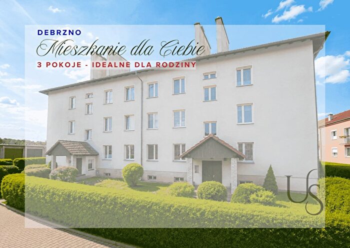 Mieszkanie 3-pokojowe na sprzedaż, Debrzno