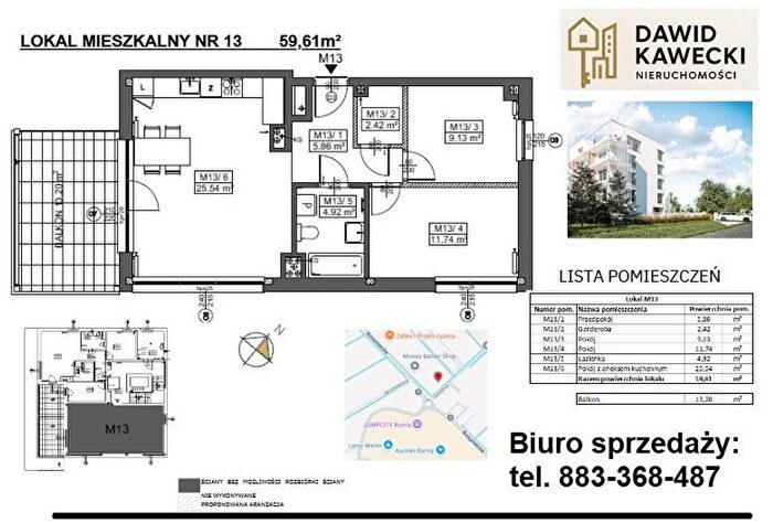 Mieszkanie 3-pokojowe na sprzedaż, Rumia