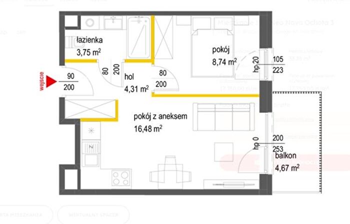 Mieszkanie 2-pokojowe na sprzedaż, Warszawa – Łopuszańska