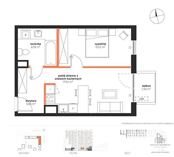 Mieszkanie 2-pokojowe na sprzedaż, Wrocław – aleja Architektów