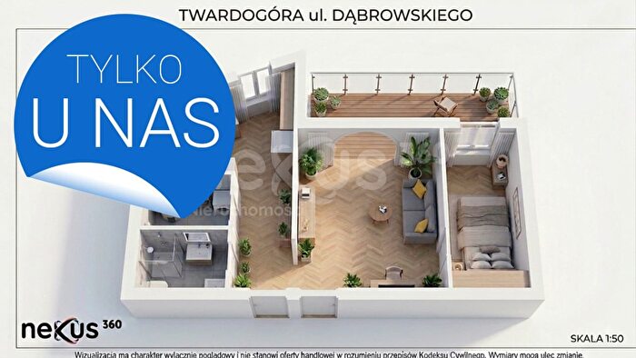 Mieszkanie 2-pokojowe na sprzedaż, Twardogóra – Henryka Dąbrowskiego