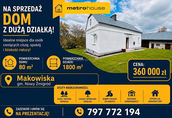 Dom 3-pokojowy na sprzedaż, Makowiska