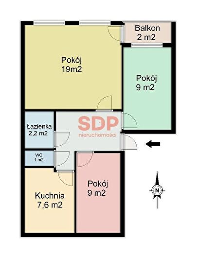Mieszkanie 3-pokojowe na sprzedaż, Wrocław – Zaolziańska