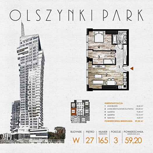 Mieszkanie 3-pokojowe na sprzedaż, Rzeszów – Szopena