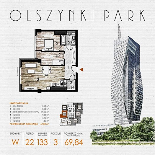 Mieszkanie 3-pokojowe na sprzedaż, Rzeszów – Szopena