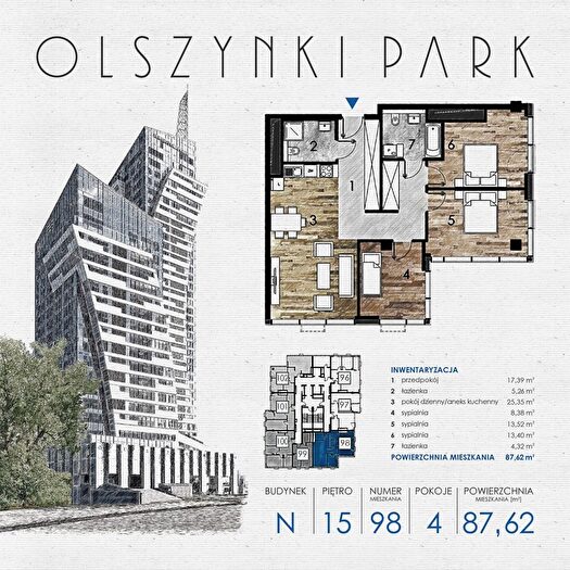 Mieszkanie 4-pokojowe na sprzedaż, Rzeszów – Szopena