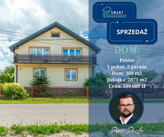 Dom 5-pokojowy na sprzedaż, Pniów
