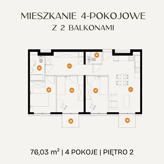 Mieszkanie 4-pokojowe na sprzedaż, Kraków – Samuela Bogumiła Lindego