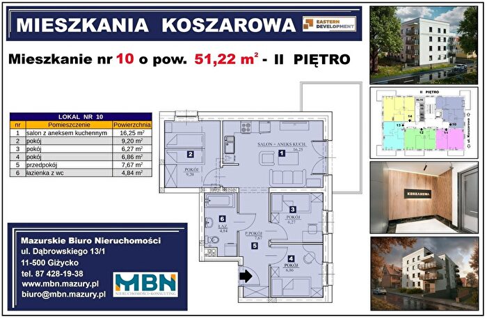 Mieszkanie 4-pokojowe na sprzedaż, Giżycko