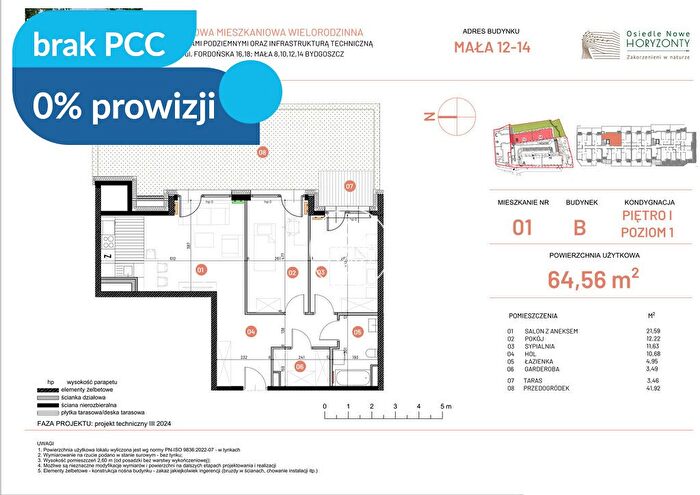 Mieszkanie 3-pokojowe na sprzedaż, Bydgoszcz – Fordońska