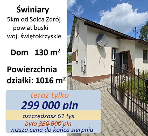 Dom 4-pokojowy na sprzedaż, Solec-Zdrój