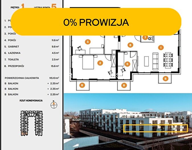 Mieszkanie 3-pokojowe na sprzedaż, Kraków – Na Błonie