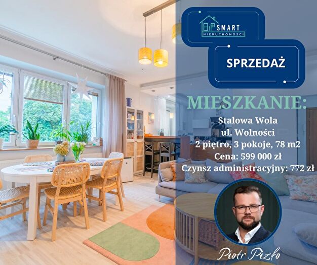 Mieszkanie 3-pokojowe na sprzedaż, Stalowa Wola